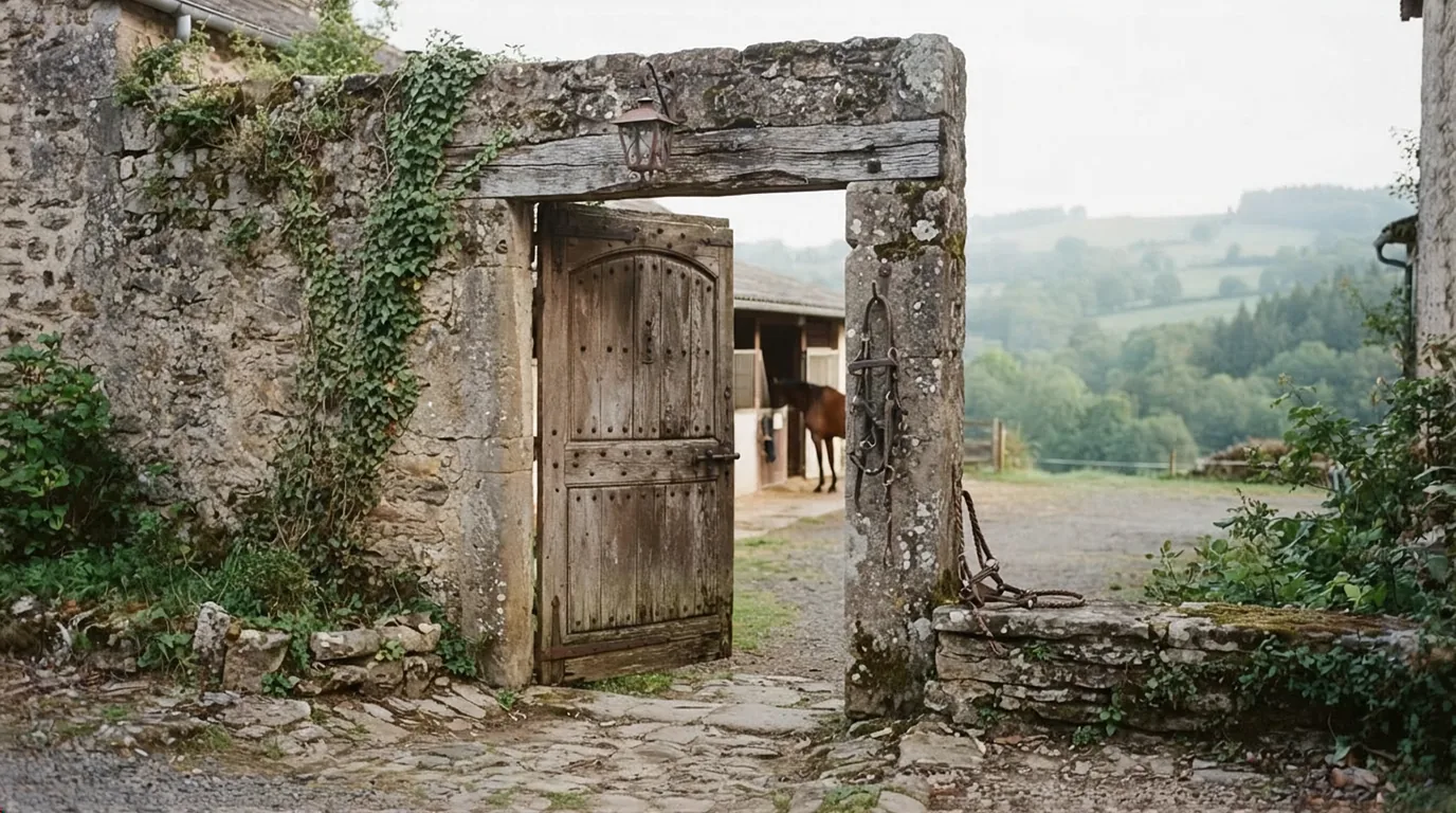 Entrée du Mérigaud Horse Club, centre équestre à Saint-Estèphe